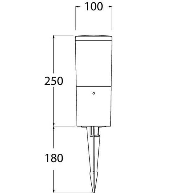 Fumagalli Amelia Spike Settable CCT LED Light Product Dimension