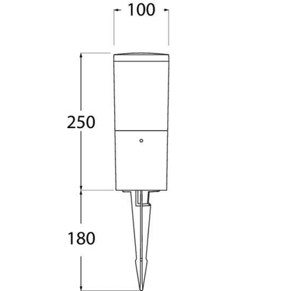 Fumagalli Amelia Spike Settable CCT LED Light Product Dimension