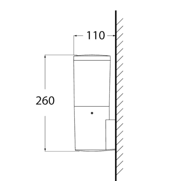 Fumagalli Amelia Wall Settable CCT LED Light Product Dimension