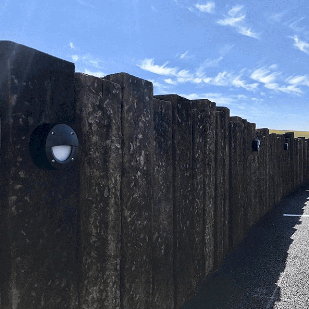 Fumagalli EXTRALETI 100 Round-EL Settable CCT LED Brick Light Product Installed
