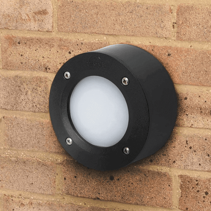 Fumagalli EXTRALETI 100 Round Settable CCT LED Brick Light Product Installed