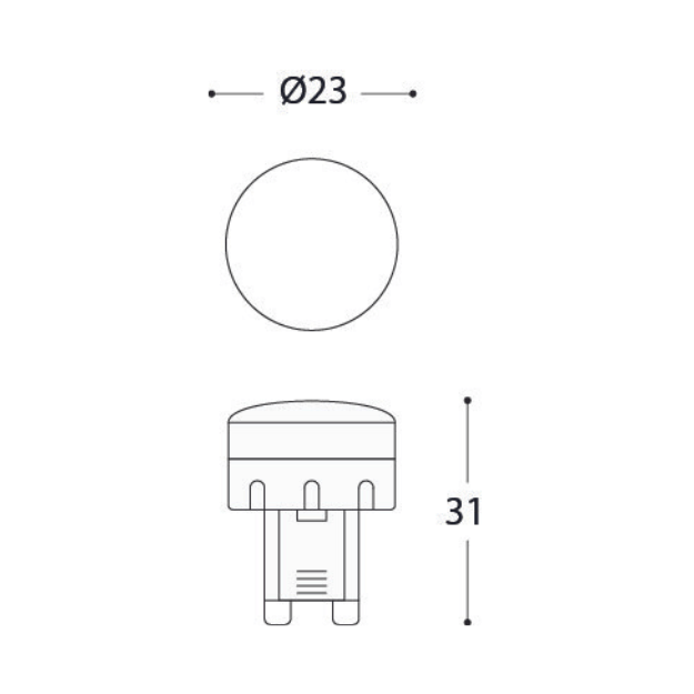 Fumagalli G9 LED Lamp - 1.7W, 150lm, 3000K/4000K - CMD Online