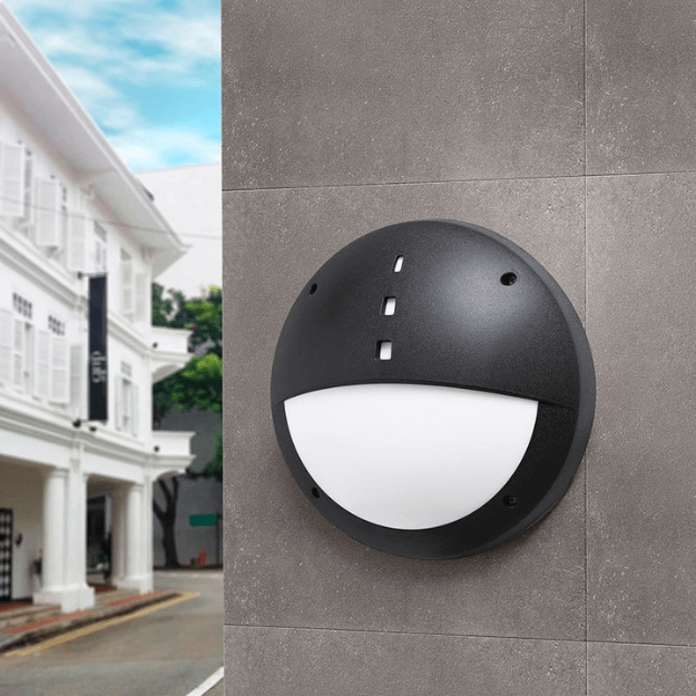 Fumagalli GELMI-EL Settable CCT LED Bulkhead - 110-240V, IP66, 9W/11W/17W - CMD Online