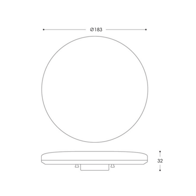 Fumagalli GX53 17W LED Lamp Product Dimension