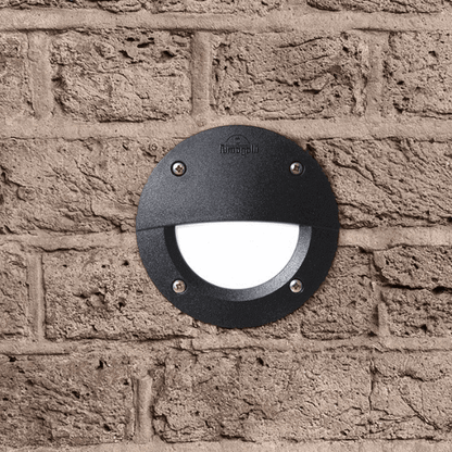 Fumagalli LETI 100 Round-EL Settable CCT LED Brick Light Product Installed