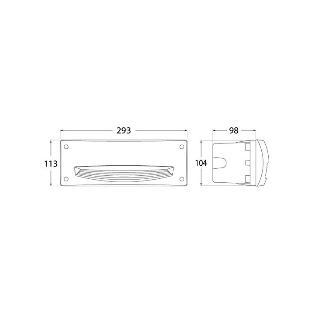 Fumagalli LETI 300-HS Settable CCT LED Brick Light Product Installed