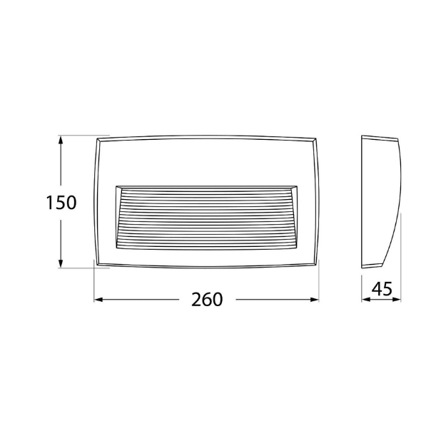 Fumagalli LORENZA 270 Settable CCT LED Brick Light Product Dimension