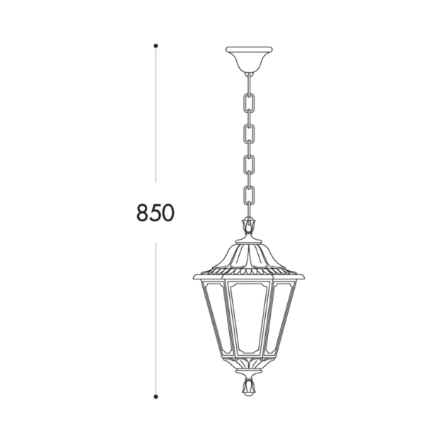 Fumagalli RUT SICHEM Chain Lantern Product Dimension