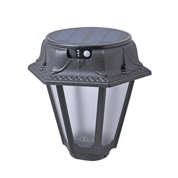 Fumagalli Rosetta Solar Settable CCT Black LED Lamp Post