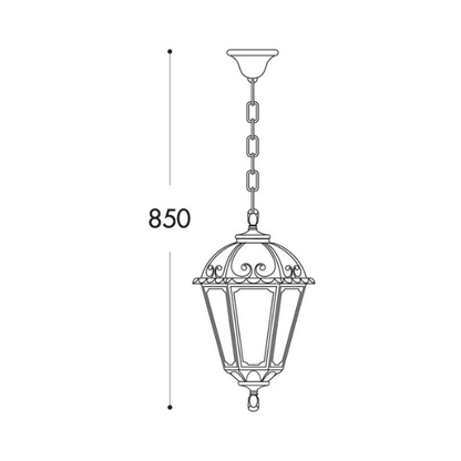 Fumagalli SALEM SICHEM Chain Lantern Product Dimension