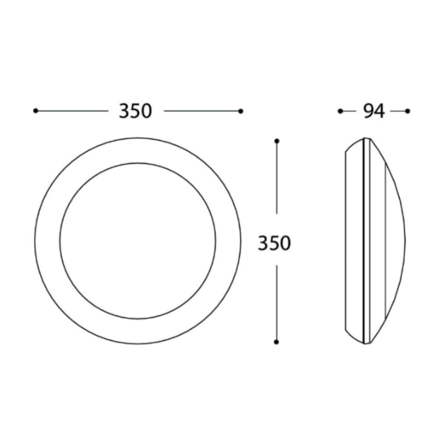 Fumagalli UMBERTA Settable CCT Bulkhead Product Dimension