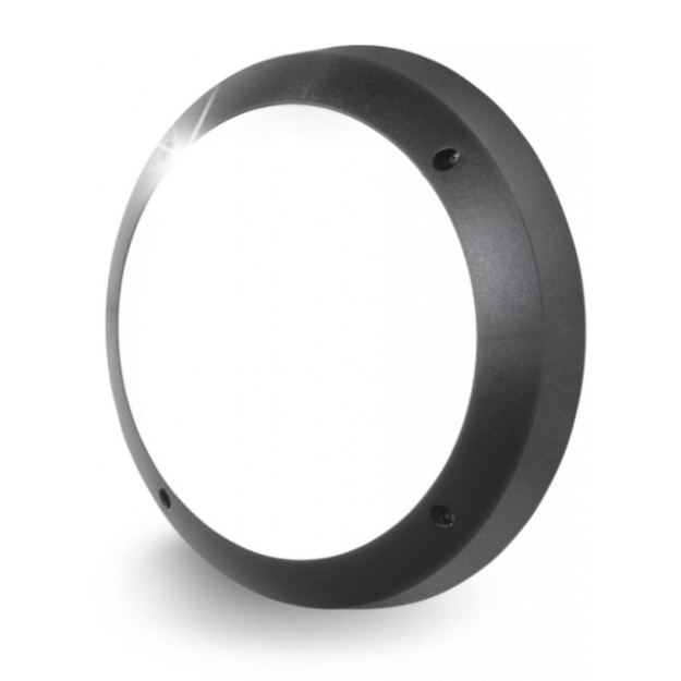 Fumagalli GELMI Settable CCT Black LED Bulkhead