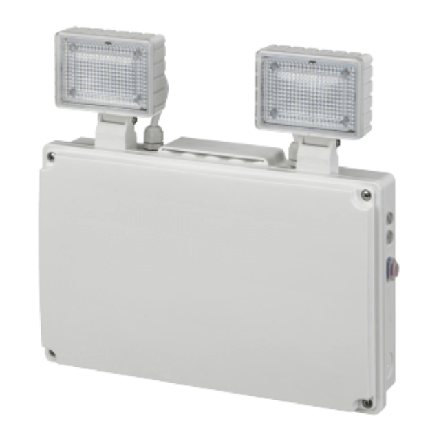 Red Arrow JUNO 65 IP65 Emergency NM Twin Spot - IP65, IK08, JUN65/500 Close Up