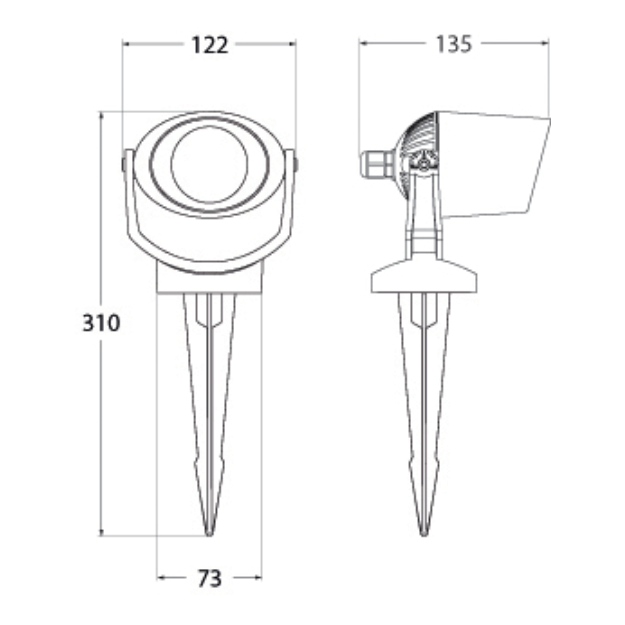 MINITOMMY Eye Lid Spike Light Product Dimension
