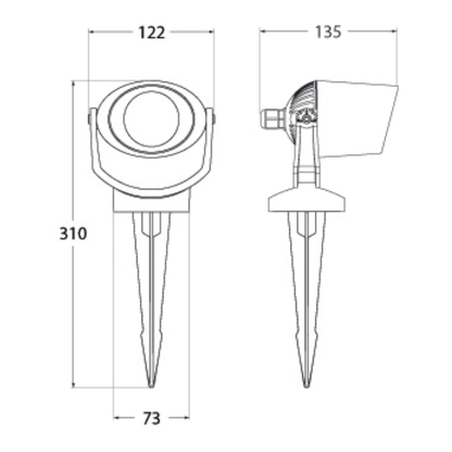 MINITOMMY Eye Lid Spike Light Product Dimension