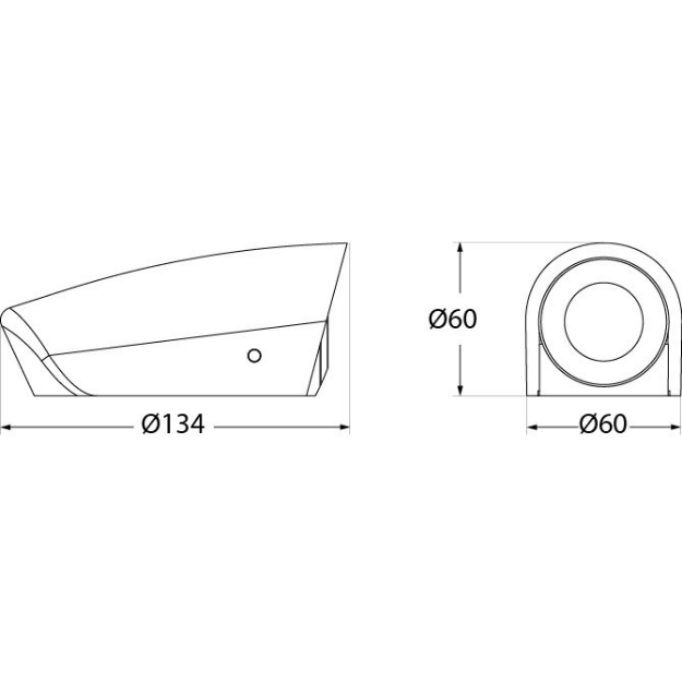 Fumagalli Mamete Round LED Single Wall Light Product Dimension