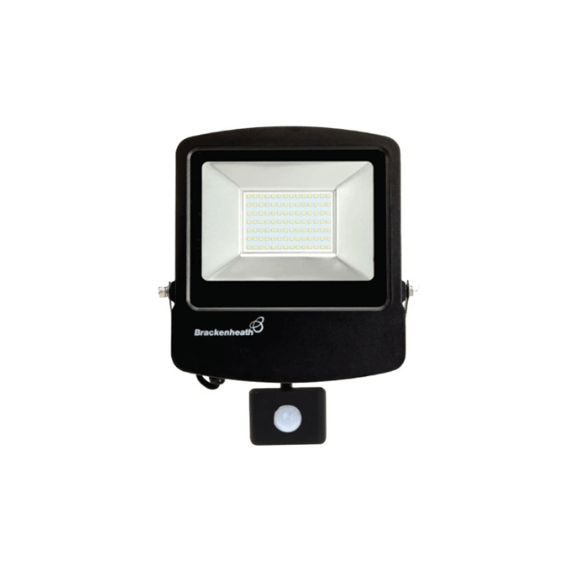 Brackenheath REX Slim LED Floodlights - IP65, IK07, IK08, 4000K, 90 lm/W 100W with PIR