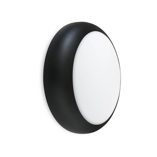 Red Arrow Platinum LED Bulkhead, High Output, IP65, IK10, 3CCT, 18W - PLT18 black bezel
