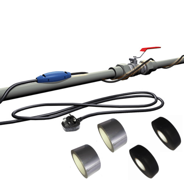 Plastic Pipe Over 10m Kit - Flexel ECOFLEX Pipe Freezing Protection Cable - PFP Cable