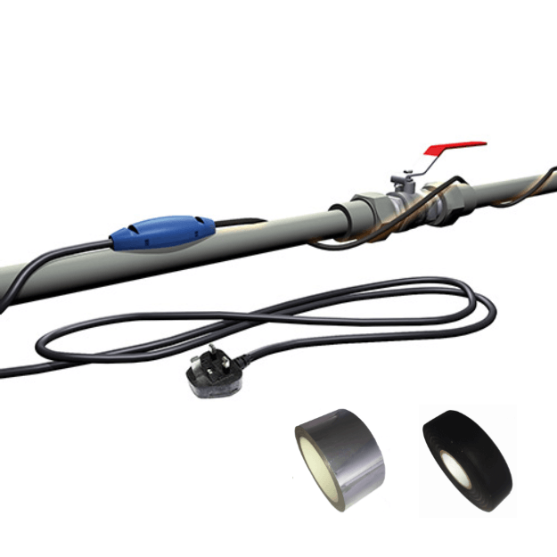 Plastic Pipe Up to 10m Kit - Flexel ECOFLEX Pipe Freezing Protection Cable - PFP Cable