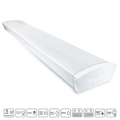 RED ARROW Harvard Twin LED Batten - HAR5/27-47/3CCT/UGR19 - Product Features