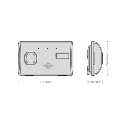 Red Arrow Battery Operated Standalone Carbon Alarm 10-Year Sealed Product Dimension