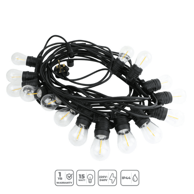 Red Arrow Outdoor Festoon Kit 15m Product Features