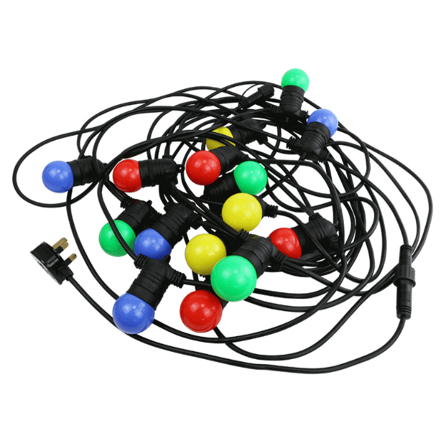 Red Arrow 15m Outdoor Festoon Kit with RGBY Lamps