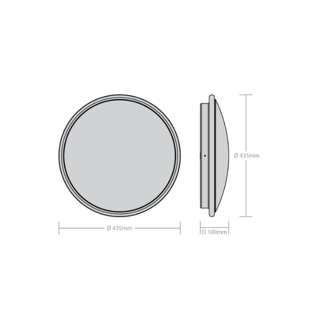 Red Arrow Wilson X Evolution LED Bulkhead Product Dimension