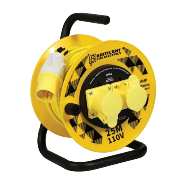 Briticent 110v Cable Reels - 25m, 50m, IP44 SE1030