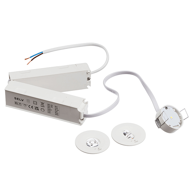 Red Arrow Sentinel Pro Recessed LED Bulkhead - LiFeP04, 50mm, 2W, IP20 Wirings