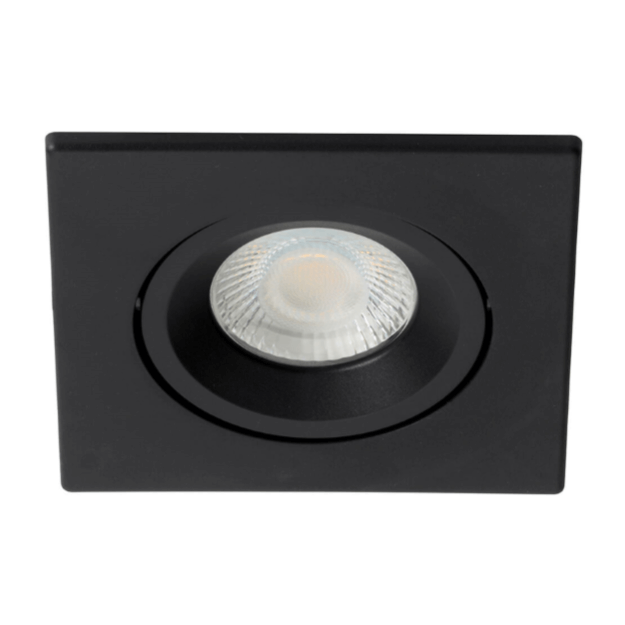 Red Arrow Stellar Smart Tilt LED Downlight - IP65, 40 Degree Beam Angle, 6W Black Square Bezel