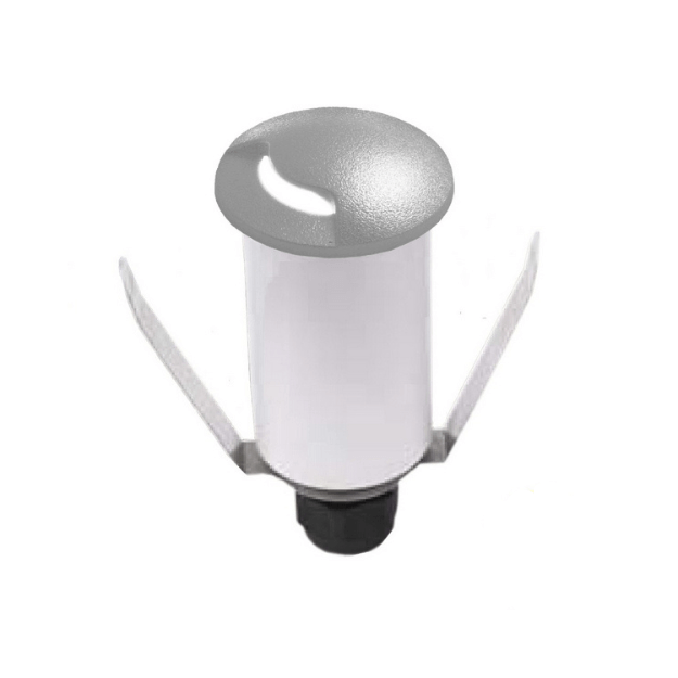 TERESA 50 1-Light Grey Recessed LED Decking/Soffit Lighting