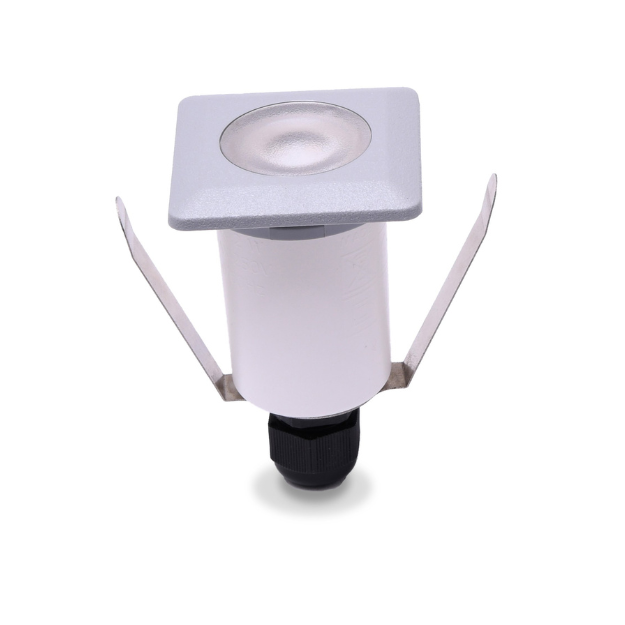 TERESA SQUARE White Recessed LED Decking/Soffit Lighting