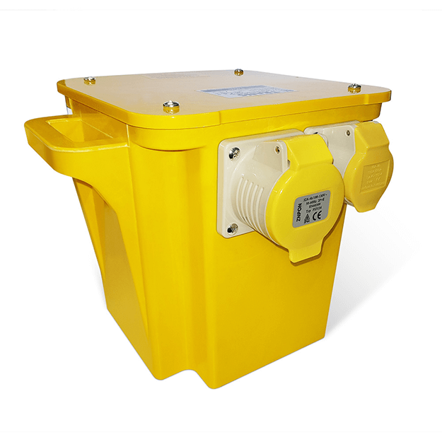 Red Arrow Portable Site Transformer - IP44 Splash-Proof, IK07, IP44, Pre-Wired Close Up