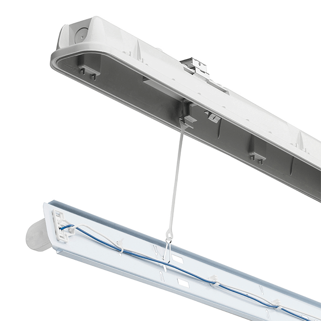 Red Arrow Weatherguard - Corrosion Resistant LED, T8 Tube Fittings, IP65, IK07 Fitting Detail