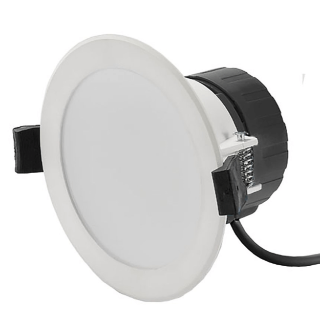 10w LED Dimmable Downlights IP44 - White Bezel - Choice of Colour Temperature