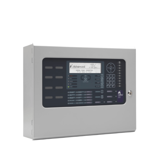 2 Loop - MxPro 5 Fire Control Panel Analogue Addressable -  Advanced Electronics - Side View