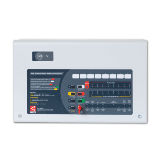 CFP 2 to 8 Zone Conventional Fire Panel - (LPCB Approved to EN54-2/4)
