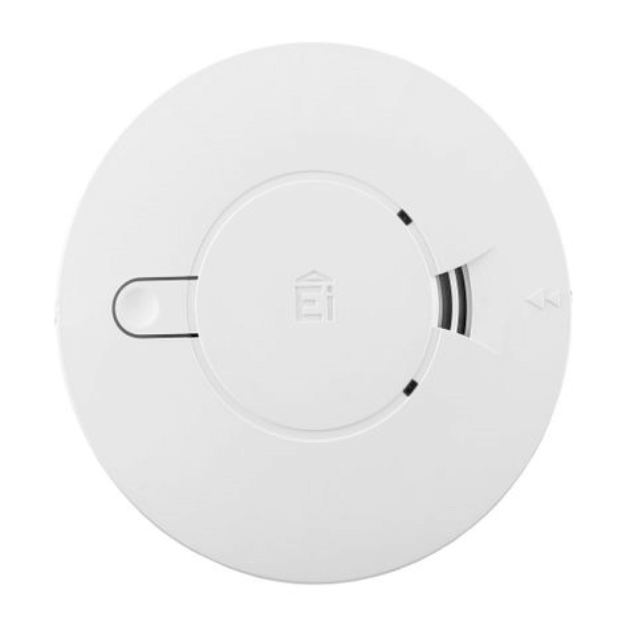 Ei146E Optical Smoke Alarm - Mains Voltage with 9v Battery Backup Battery - Unboxed