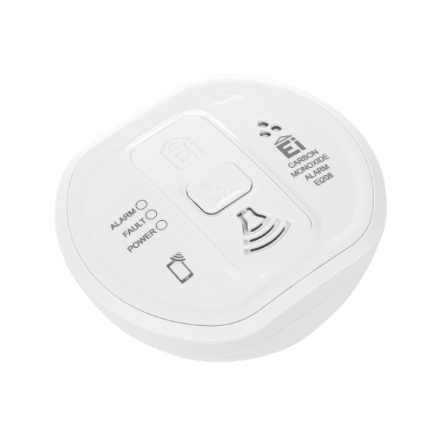 Ei208 Carbon Monoxide Alarm - 10yr Lithium Backup Battery CO Alarm - Unboxed