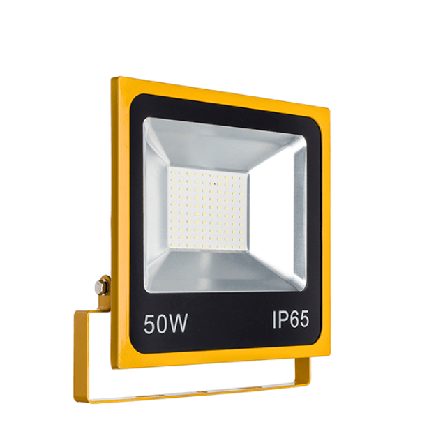Yellow LED Flood Lights 110v - IP65 Floodlights SMD 50w