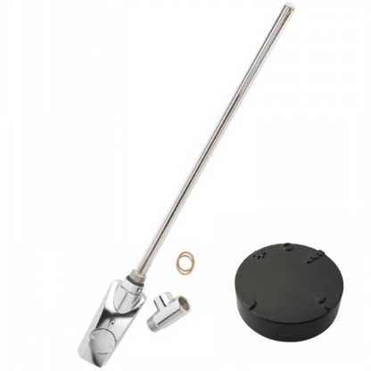 Anthracite finish - Heatpol Thermostatic Heating Element - Vertical - GT - Designed for Towel Radiators