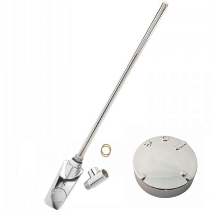 Chrome Finish - Heatpol Thermostatic Heating Element - Vertical - GT - Designed for Towel Radiators