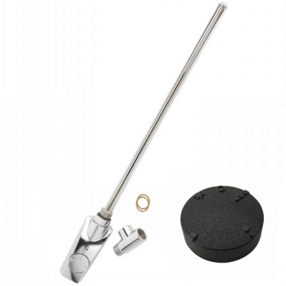 Textured Dark Grey Finish - Heatpol Thermostatic Heating Element - Vertical - GT - Designed for Towel Radiators