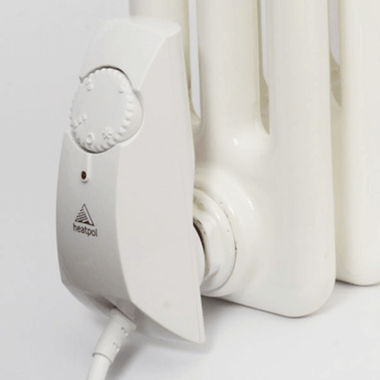 Side View - Heatpol Thermostatic Heating Element - Horizontal - HGT - Designed for Column Radiators