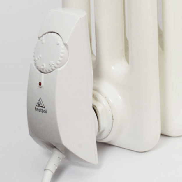 Side View - Heatpol Thermostatic Heating Element - Horizontal - HGT - Designed for Column Radiators