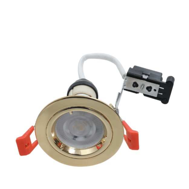 Brass - Hoop Plus Fixed GU10 Downlights - Die Cast IP20