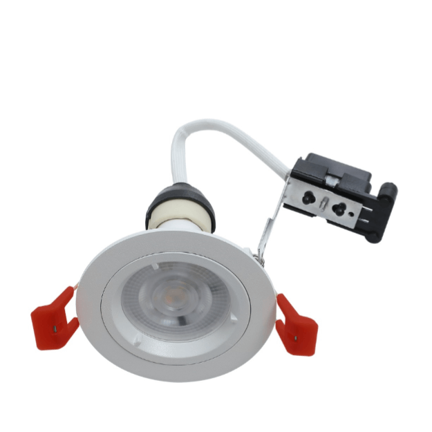 White - Hoop Plus Fixed GU10 Downlights - Die Cast IP20