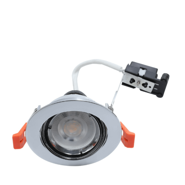 Chrome - Hoop Plus Tilt GU10 Downlights - Die Cast IP20